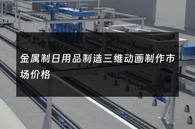 金屬制日用品與五金產(chǎn)品制造三維動畫制作市場價格解析